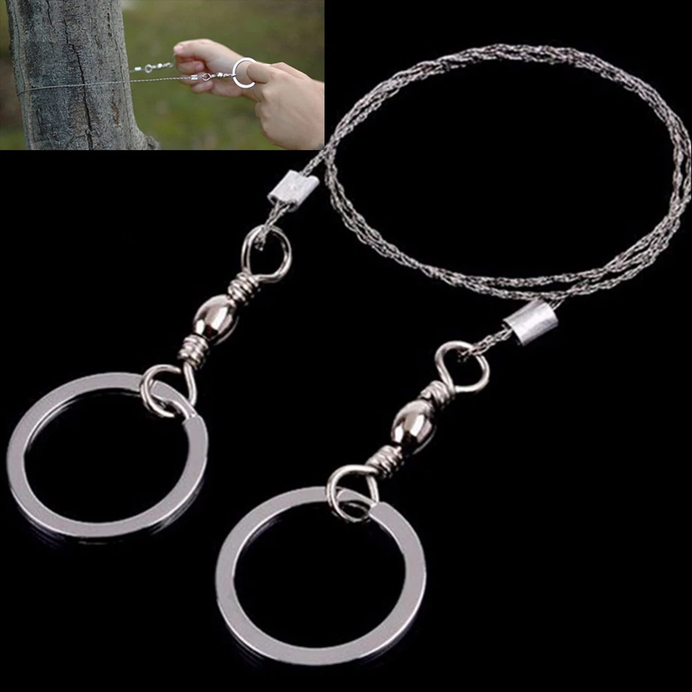 

Outdoor Camping Edc Gear Multifunctional Wire Rope Key Ring & Stainless Steel Wire Chain Key Ring Edc Tool