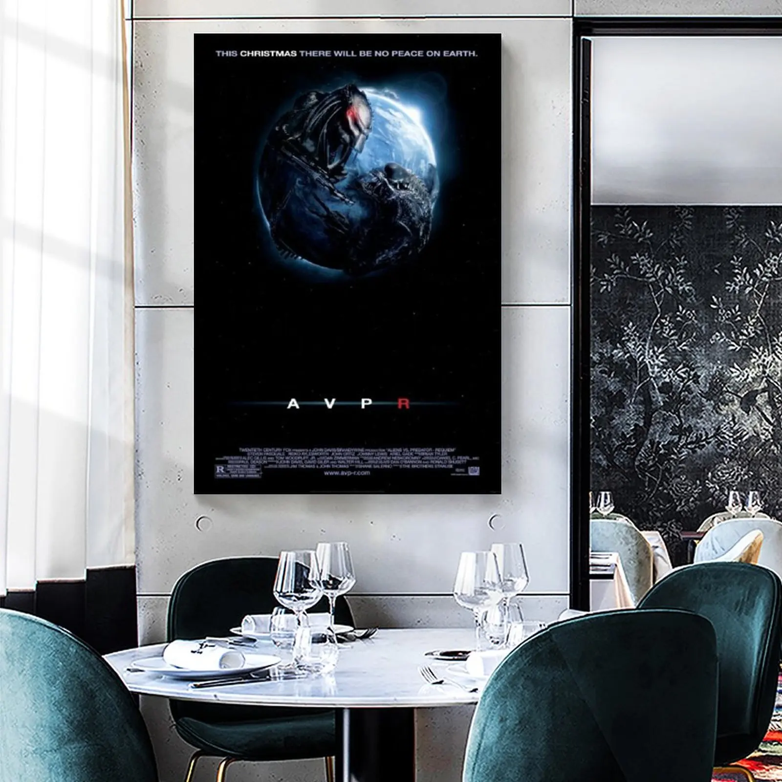 Пришельцы против Хищника _ Реквием кино и ТВ холст художественный плакат