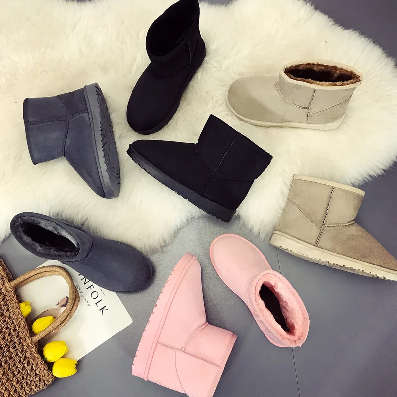 Лидер продаж женские зимние ботинки ботильоны из натуральной кожи теплые