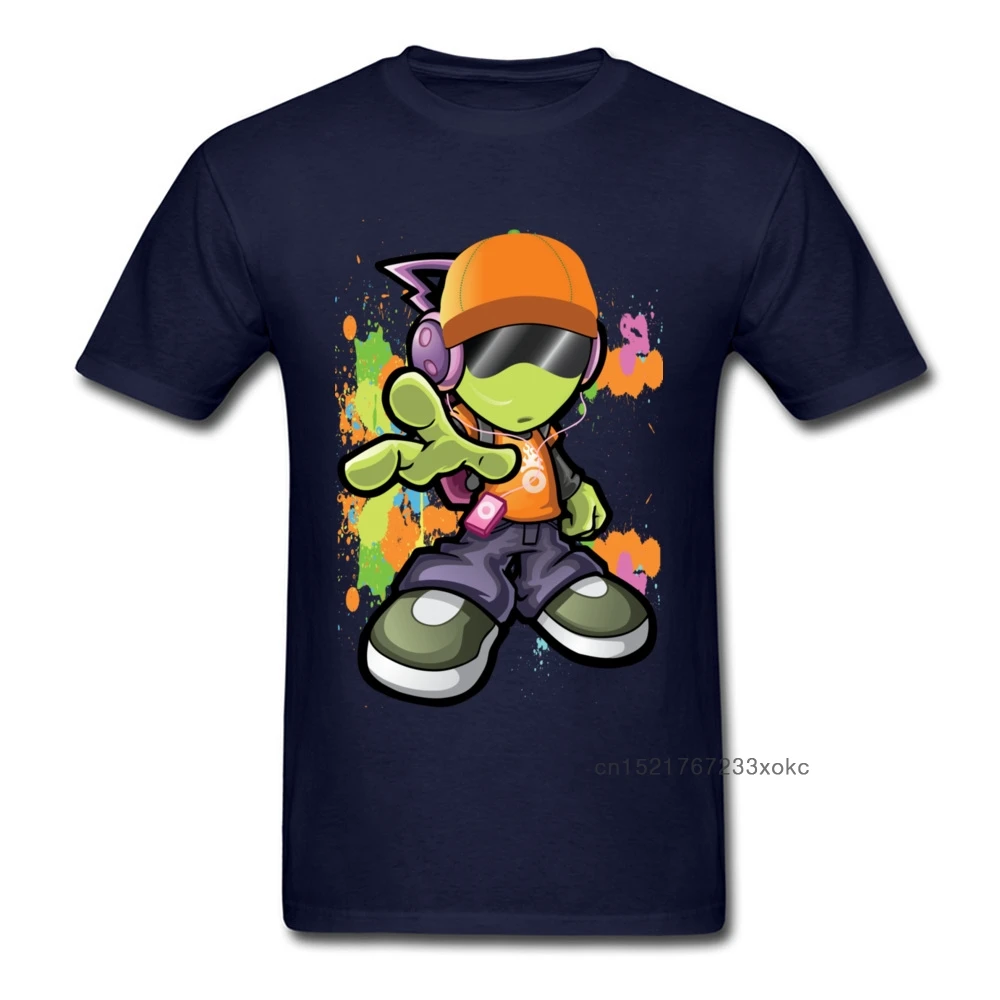 Мужская футболка с короткими рукавами Dope Alien Однотонная принтом 100% хлопок