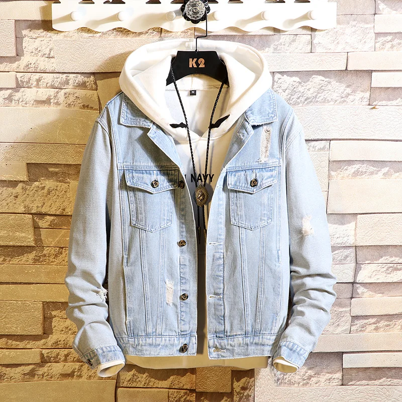 Новая мужская одежда 2020 мужские пальто модные джинсы повседневная свободная