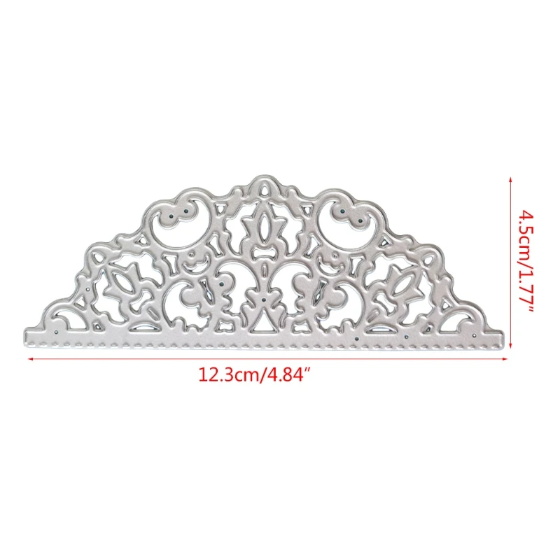 

12.3x4.5cm Hollow Lace Metal Cutting Dies Stencil Scrapbooking DIY Album Stamp Paper Card Embossing Decoration Craft