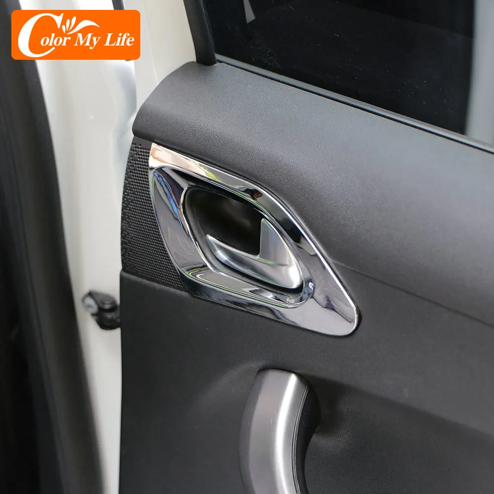 Для Peugeot 208 2015 - 2019 ABS Chrome 2 шт./компл. крышка чаши передней двери аксессуары для