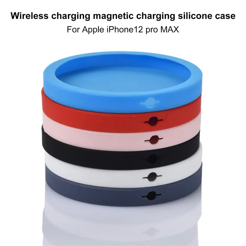 2021 new soft silicone phone wireless charger adapter protective case cover for apple magsafe iphone new accessories wholesale free global shipping