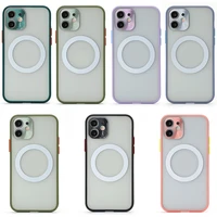 transparent metal skin sensitive camera protection magnetic phone case suitable for iphone 12 11 pro max mini x xs xr