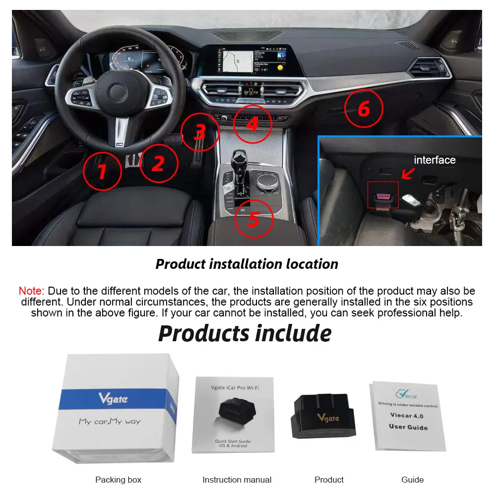 Сканер Vgate icar wifi OBD II elm 327 V2.1 pro obd 2 диагностический инструмент автомобильный