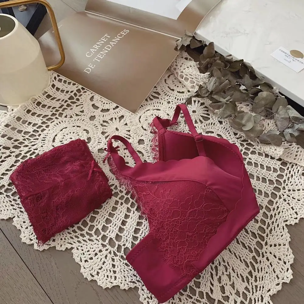 Новинка осенне зимний пикантный кружевной бюстгальтер Любовь и роза с глубоким v
