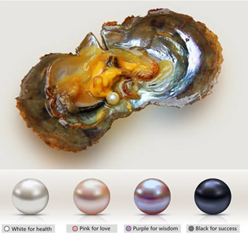 Вакуумные 6 7 мм круглые жемчужины Akoya в Oyster Белый розовый бледно лиловый черный