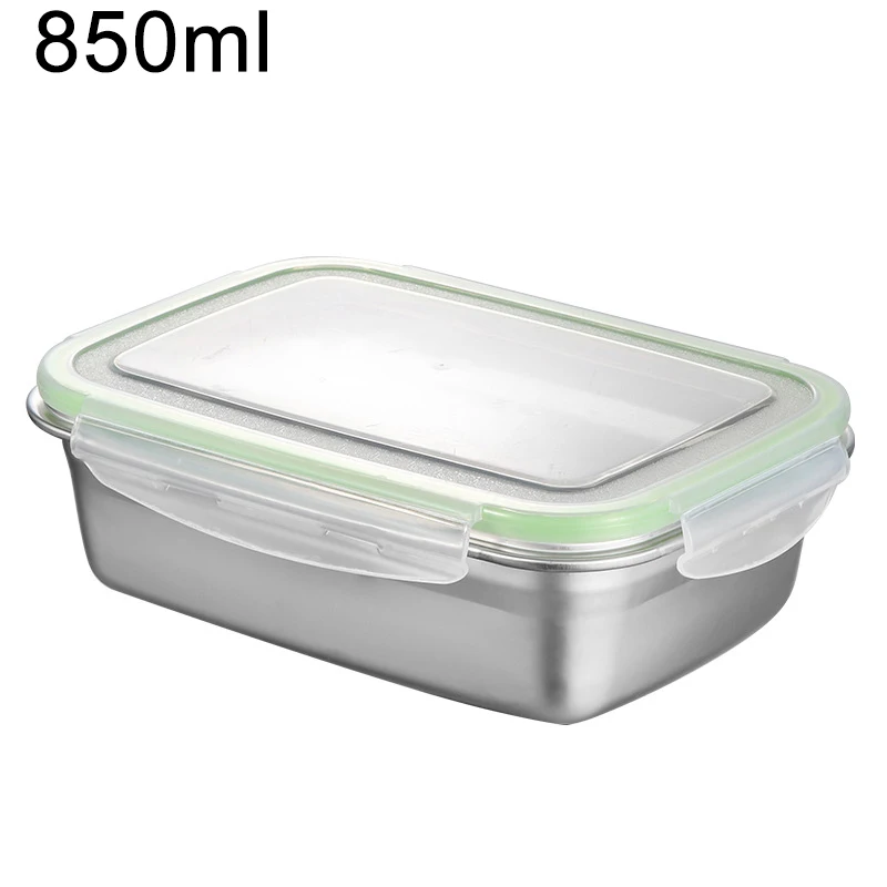 Портативный Ланч бокс из нержавеющей стали Bento школьный офисный контейнер для