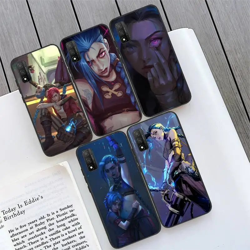 

hot Arcane Jinx Phone Case For Samsung S21 S30 S10 S9 S8 S7 S6 S5 plus lite ultra edge soft Cover Fundas