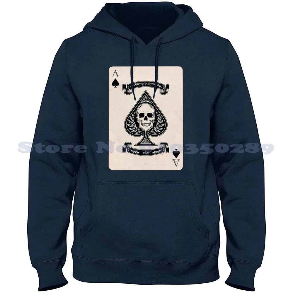 

Ace Of Spades. Card. Vintage. Long Sleeve Hoodie Sweatshirt Ace Aces Queen Of Spades Spade English Band Motor Head Death In
