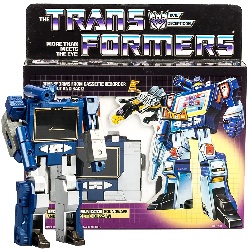 

Transformers G1 Reissue Soundwave with BUZZSAW Cassette Autobot Action Figure Collection 80's Toys Deformation Car Robot Gifts