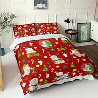 cartoon animals alpaca bedding set 3d print lovely christmas duvet cover single double bed quilt cover for kid bedroom bedspread