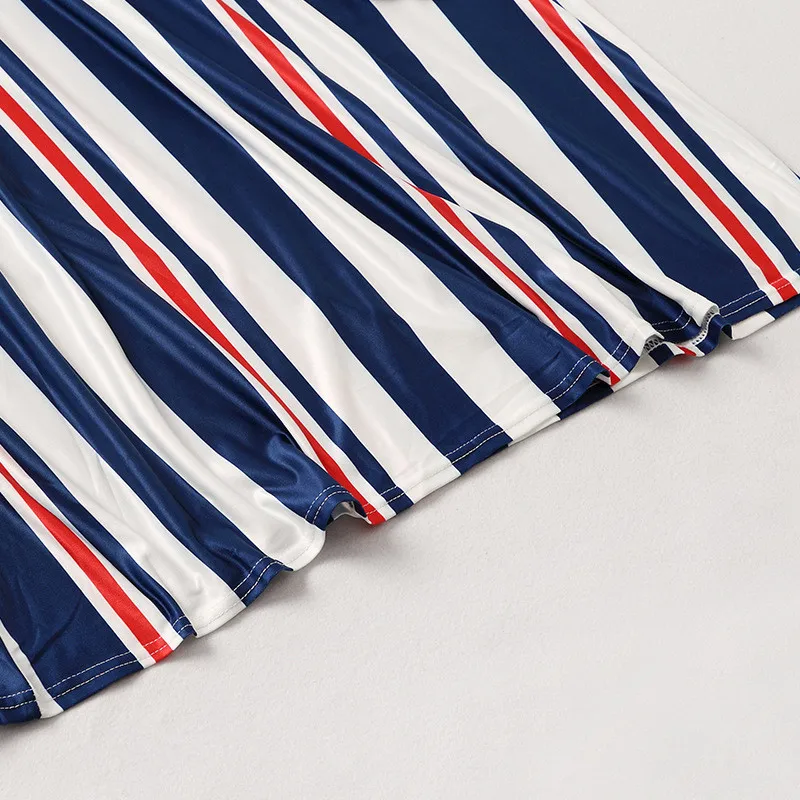 

Mother Daughter Casual Striped Dresses Family Look Matching Clothes Cotton Mom And Daughter Dress Family Clothing