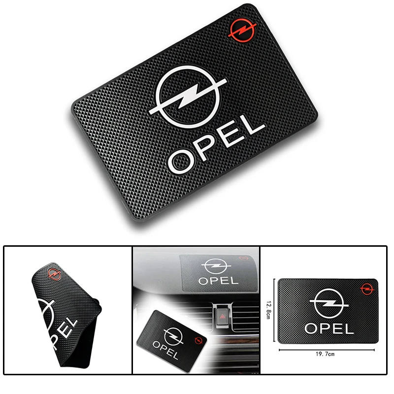 Популярный автомобильный нескользящий коврик с логотипом для телефона Opel Astra H G J