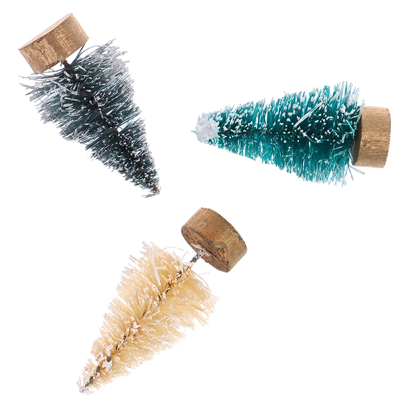 3 8*2 7 см высокий мини кукольный домик Рождественская елка DIY Миниатюрный садовое