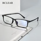 Оправа для очков BCLEAR для мужчин и женщин, титановая Гибкая дужка с TR-90, Пластиковая передняя оправа для очков