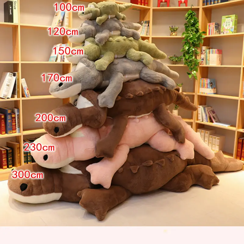 Плюшевые игрушки из кожи аллигатора 90-150 см реалистичные мягкие мягкая плюшевая