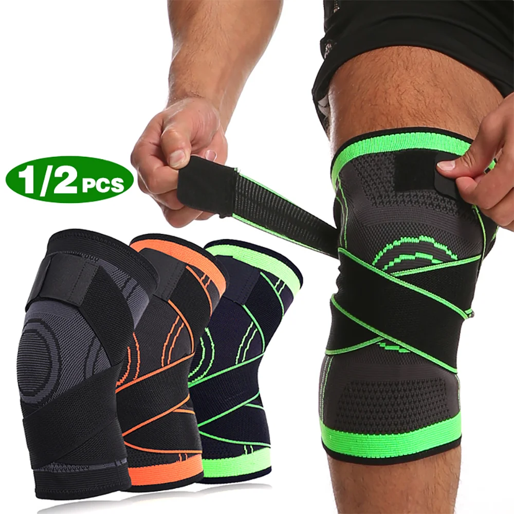 

AMINOS 1/2 PCS Knee Pads Braces Sports Support Kneepad Men Women for Arthritis Joints Protector Fitness Compression Sleeve