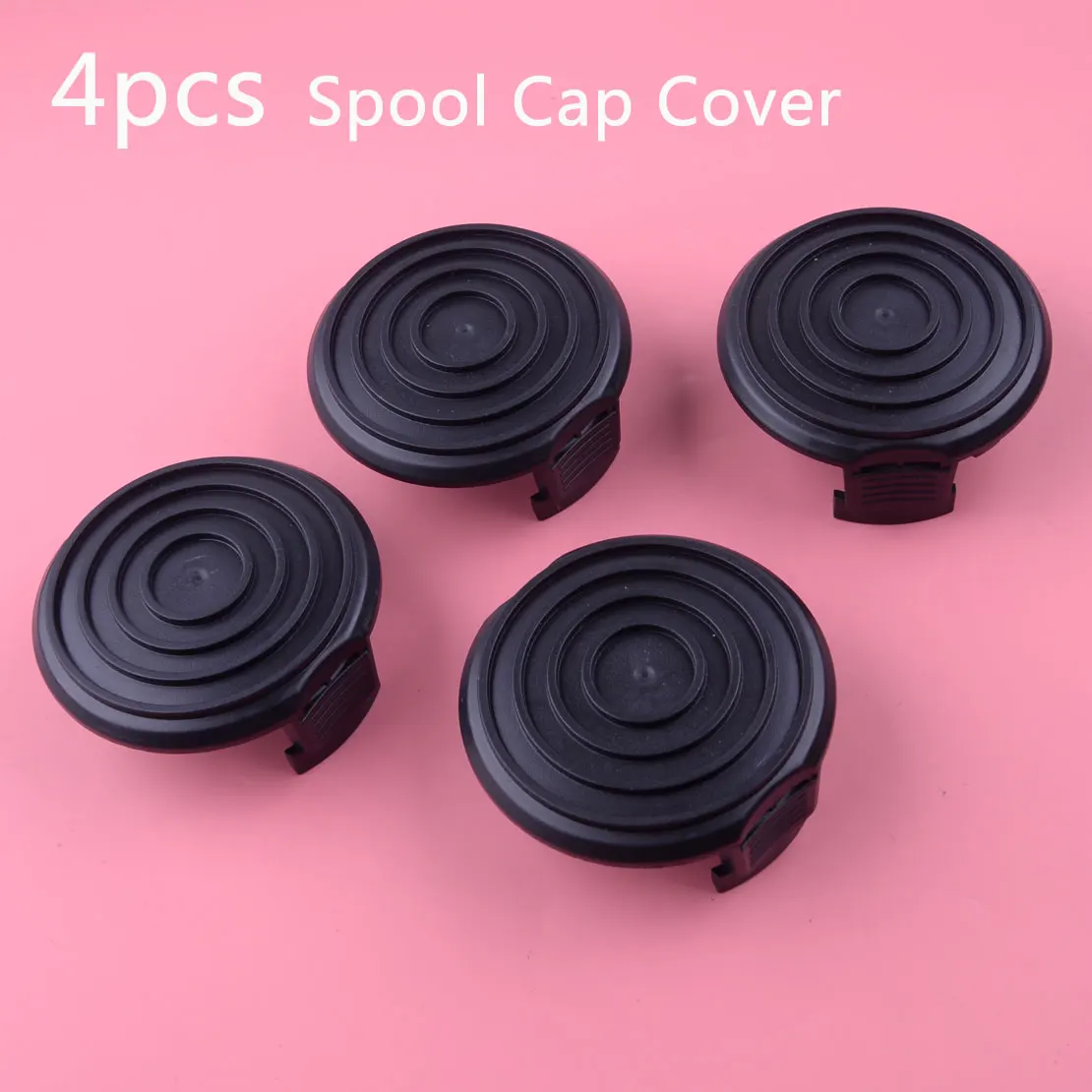 LETAOSK Black ABS 4PCS Grass Trimmer Spool Cover Cap Fit for WORX WG168 WG184 WG191