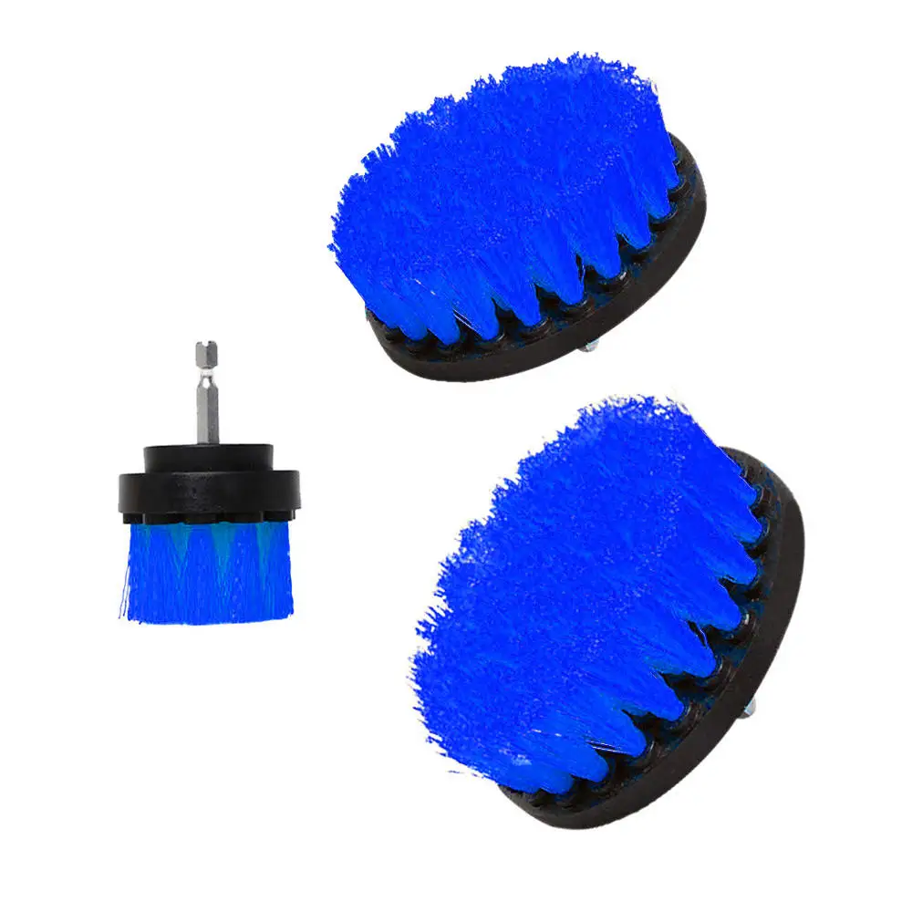 

1 Set/3 PCS Electric Drill Brush Kit Plastic Round Cleaning Brush For Carpet Glass Car Tires Nylon Brushes Scrubber Drill