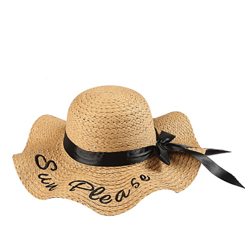 Шляпа с вышитыми буквами ins соломенная шляпа Женская литературная от солнца