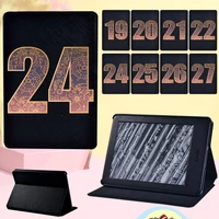 tablet cover case for amazon kindle ereader paperwhite 1 2 3 4 kindle 10th8th gen simple number leather stand cover case
