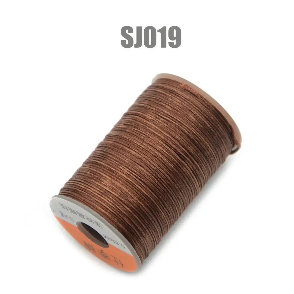 SJ019 150D 0,8 мм 100 м вощеная нить шнур для DIY инструмент для рукоделия ручная строчка нить плоская Вощеная швейная линия одежда обувь Кожа - Цвет: SJ019