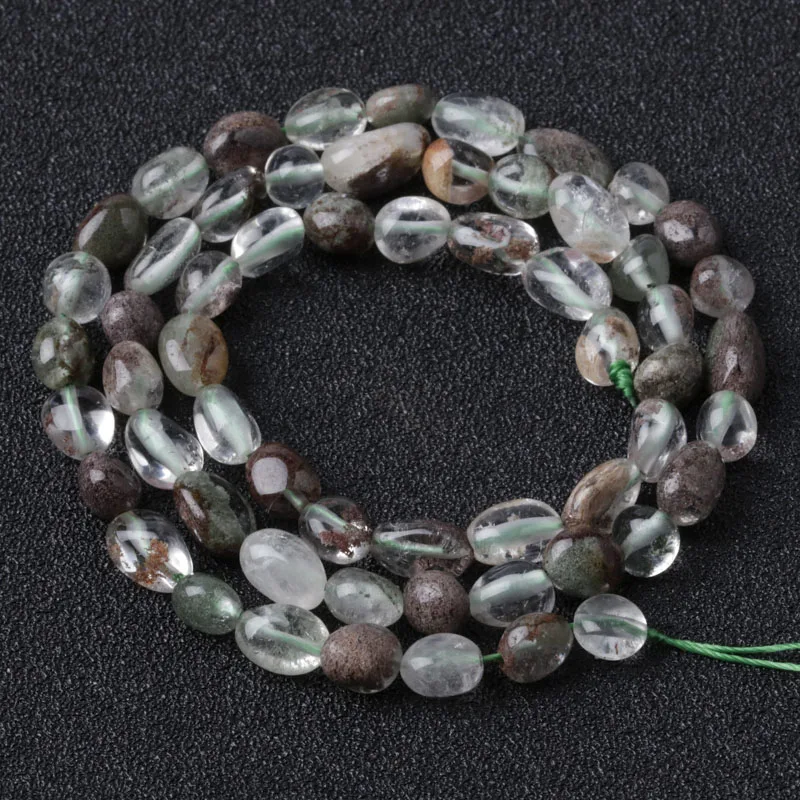 

Wholesale Fashion Natural Jewelry 6x8MM 8x10MM Green Ghost Unshaped Loose Beads DIY Bracelet Necklace Accessories