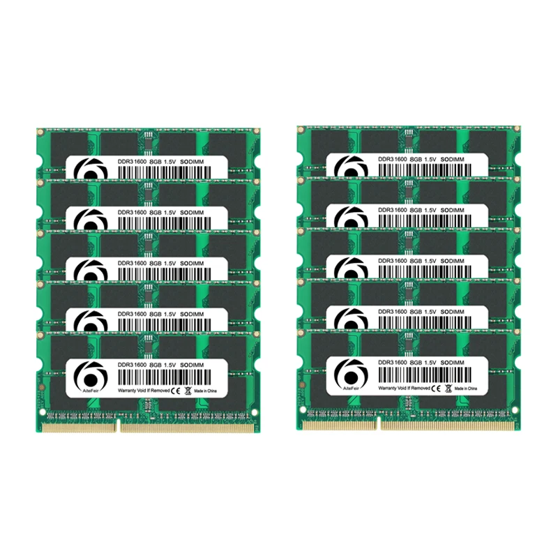 

10 pieces set 1333MHZ notebook laptop PC3 12800S 10600S memory DDR3 DDR3L RAM 4GB 8GB 1600MHZ