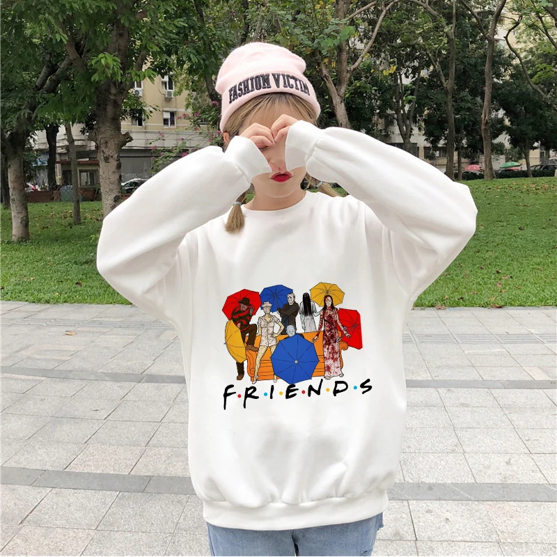 Женские толстовки с капюшоном и принтом на Хэллоуин 2020 толстовка в стиле