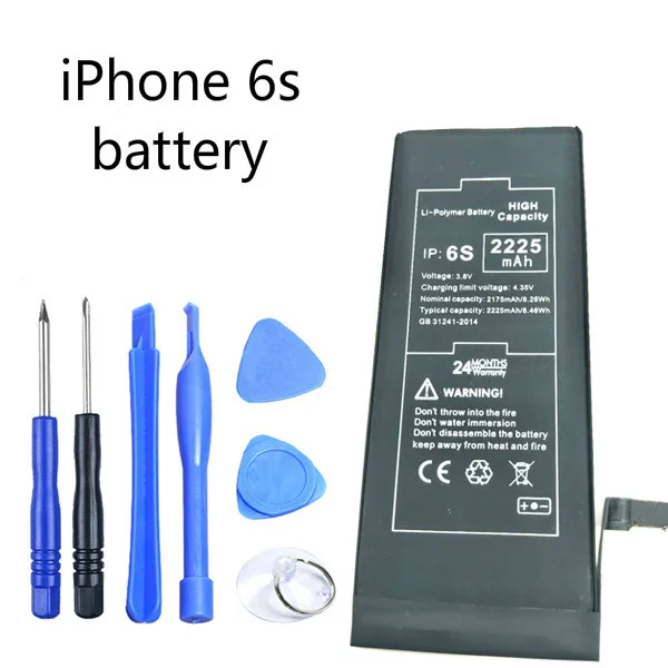 Оригинальный телефон для iphone 6S перезаряжаемая батарея Встроенный литий-ионный
