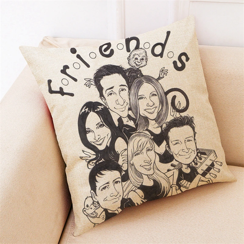 45*45 см Американский сериал друзья мультфильм подушка наволочка диванная