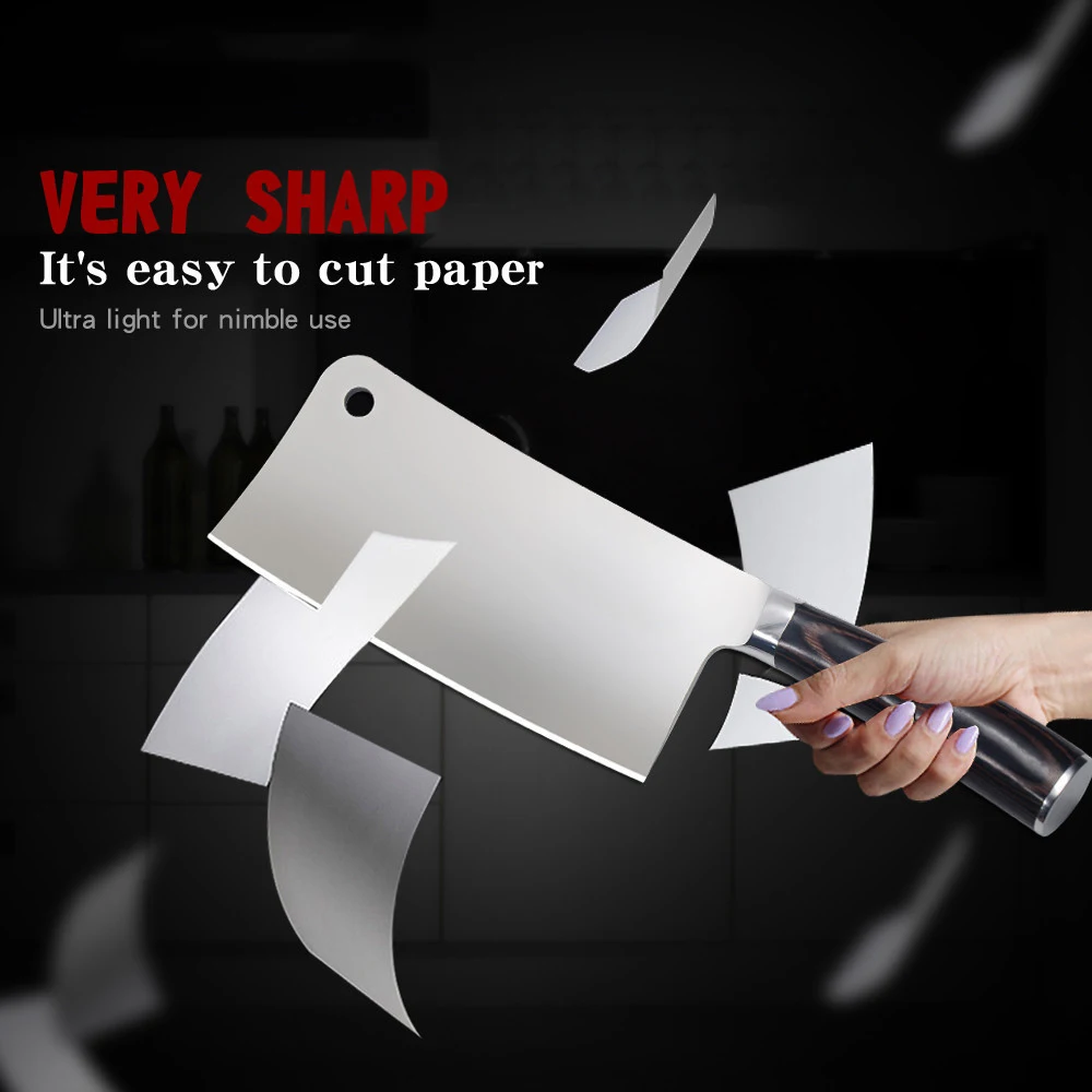 Кухонный нож MYVI профессиональный шеф-повар из нержавеющей стали с цветной