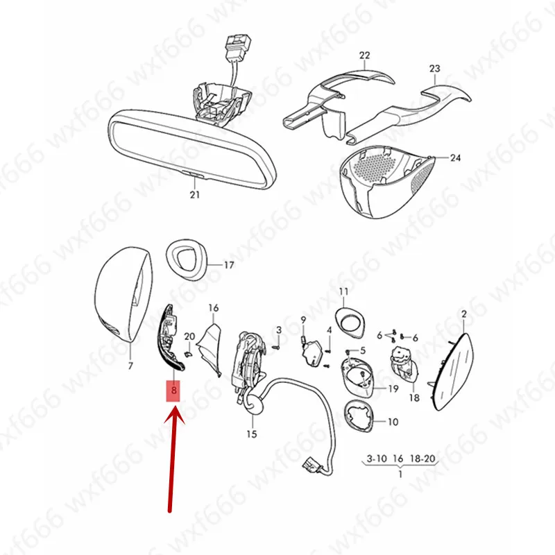 Автомобильное зеркало заднего вида боковой сигнальный фонарь 2010 ben tle yco nti nen ta lfl