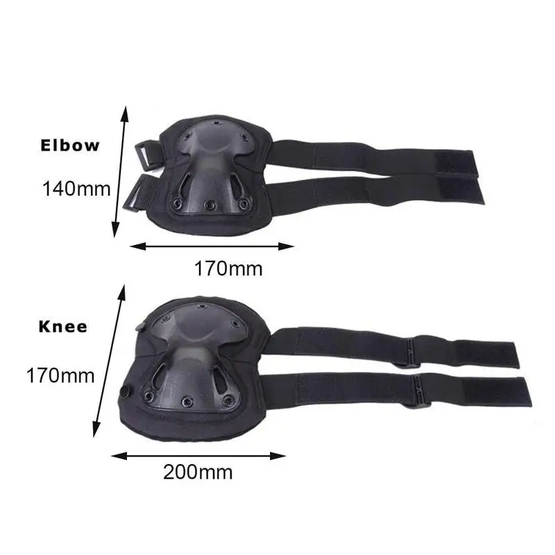 

Outdoor Tactical Knee Protector Paintball Airsoft Hunting Protector Knee Knee gear protective Military War Riding Pad Elbow P5E0