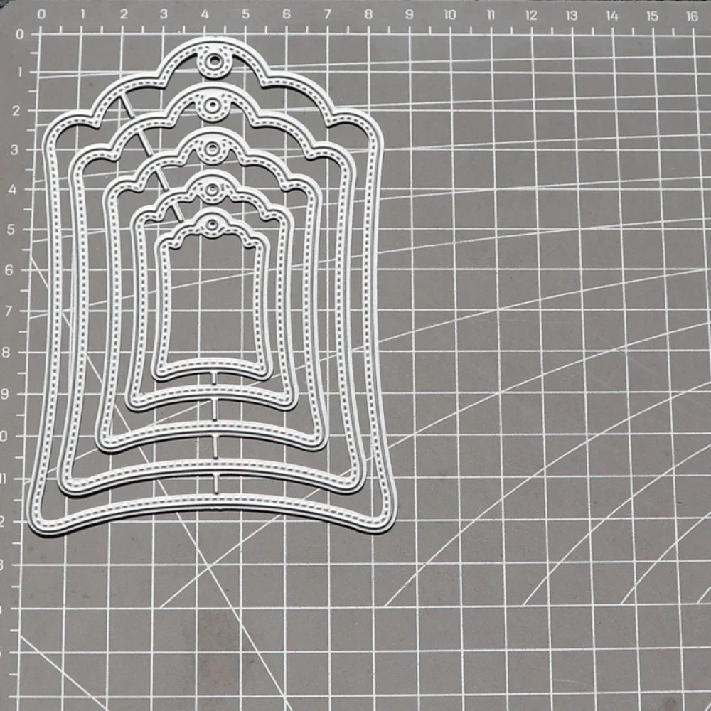 

Металлические режущие штампы для высечки, подвесная бирка, рамка для скрапбукинга, бумажного ремесла, форма для ножа, лезвие, штампы, трафар...