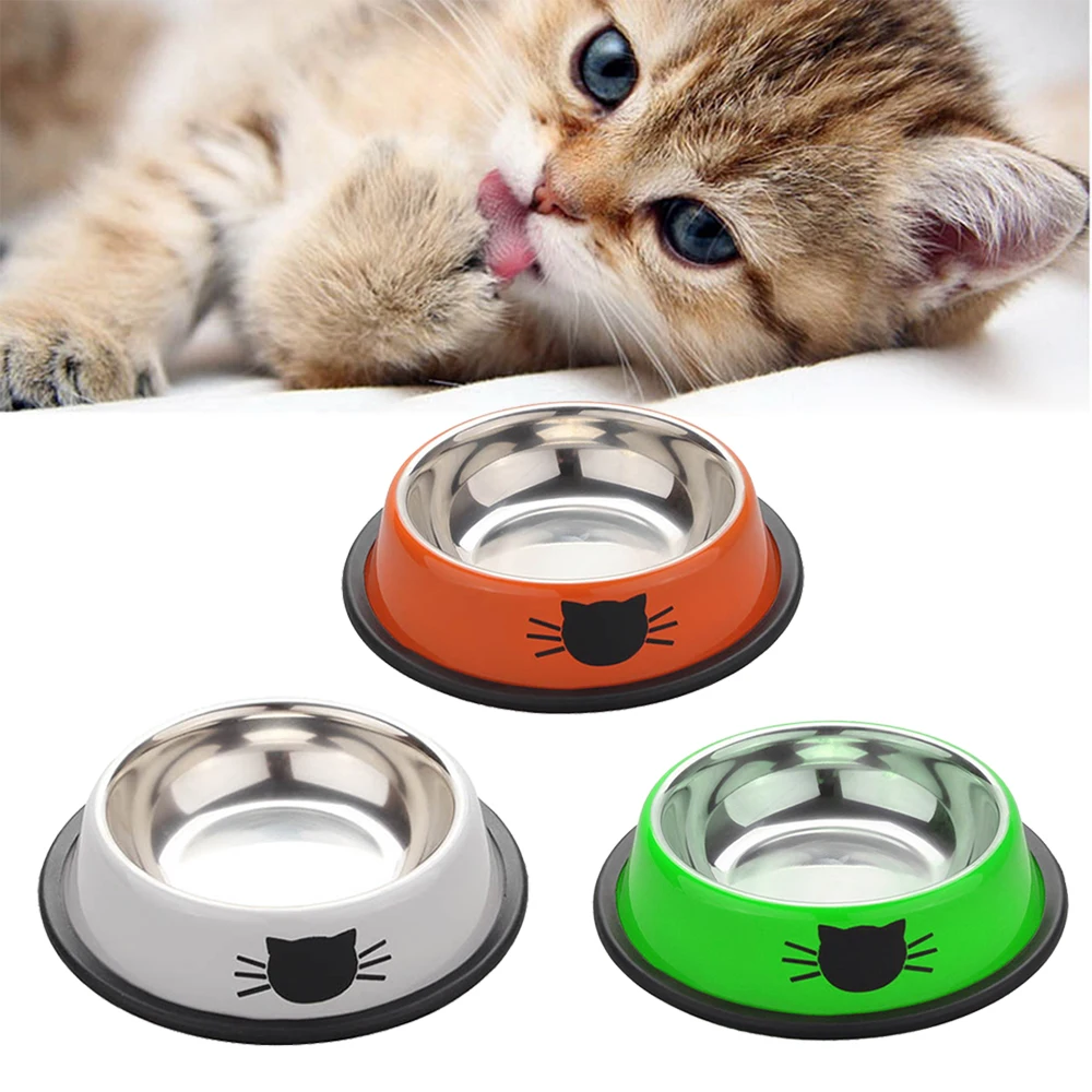 Товары для домашних животных 1 шт. продукт миски из нержавеющей стали