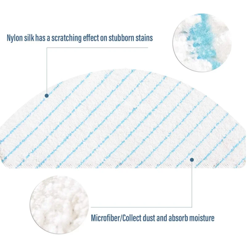 

Disposable mop cloth For ECOVACS DEEBOT OZMO T8 T8Aivi T8Max Powerful cleaning Microfiber Mopping Robotic Vacuum Cleaner parts