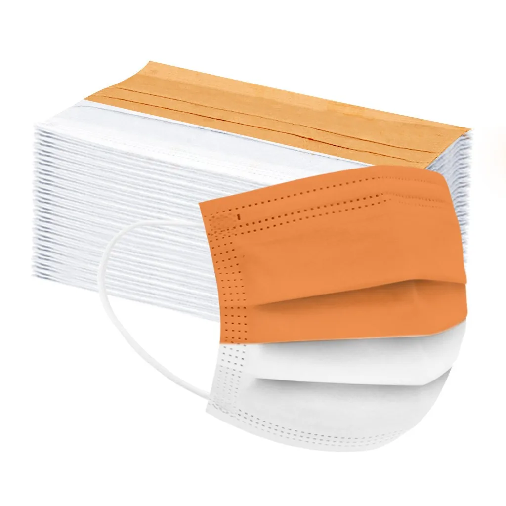 100 шт. одноразовые маски Denta Mondmasker Маска Тканевая 3ply петли уха Уход за кожей лица