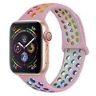 Ремешок силиконовый для apple watch band 44 мм 40 мм, браслет для iwatch band 42 мм 38 мм Pride Edition, correa apple watch series 6 se 5 4 3