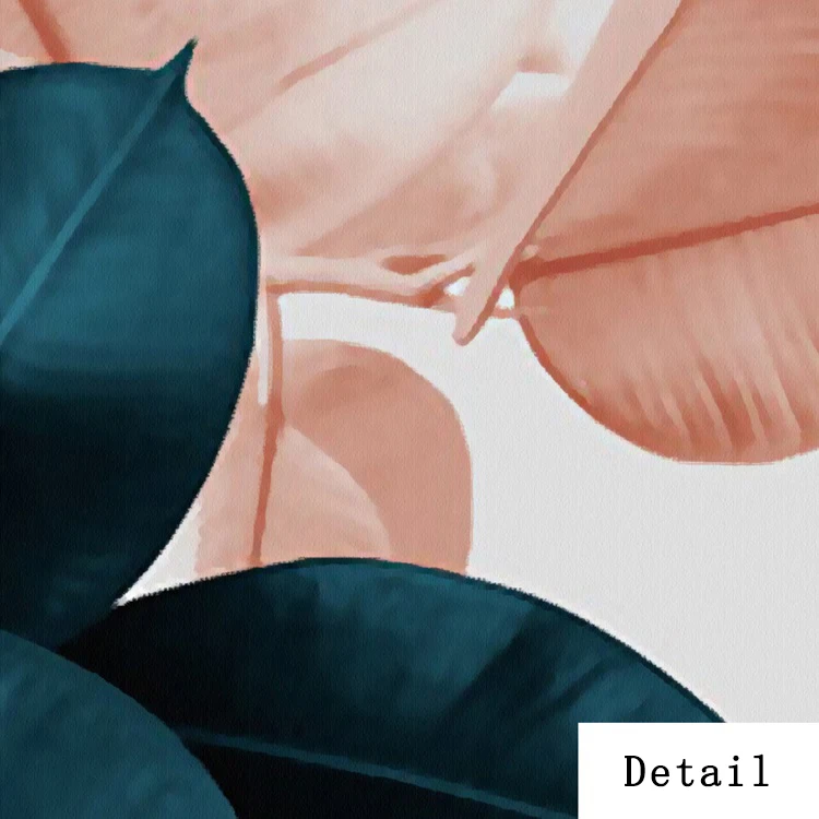 

Modern Nordic Minimalist Print Poster Plant Leaf Home Decoration Canvas Painting American Sofa Background Wall Living Room