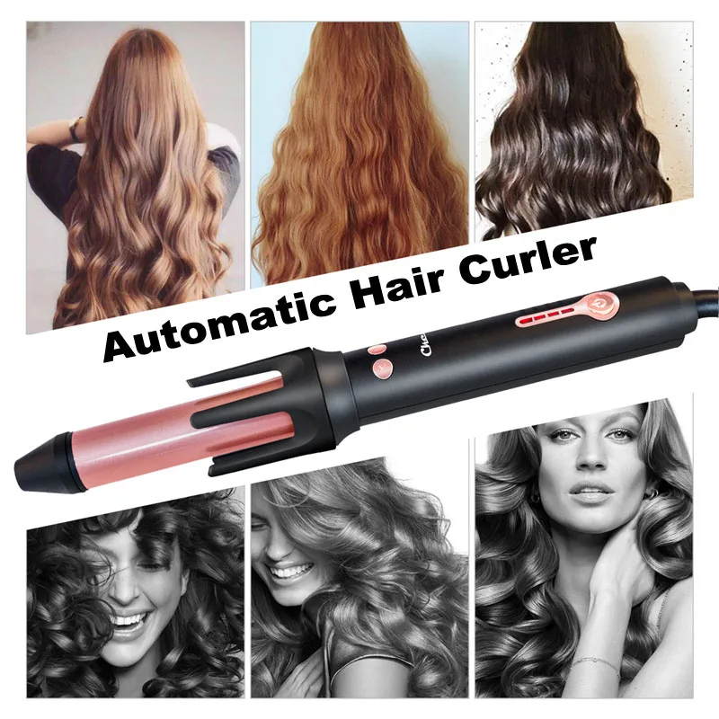 

Ckeyin Automatic Curler Electric Curling Iron Ceramic Fast Heat Hair Wave Wand Styling Tool Hair Iron Hair Curlers Rolllers