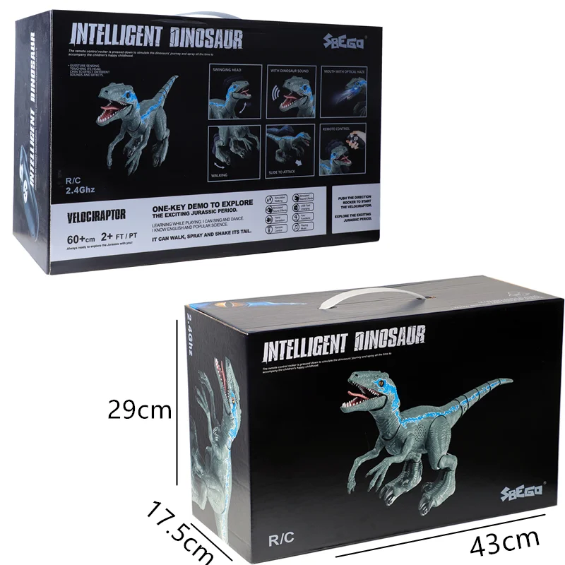 Игрушка динозавр с дистанционным управлением умный робот Электромобиль для