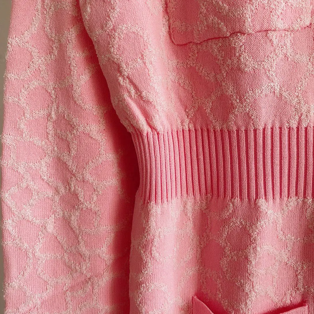 

Fashion Pink 2021 Designer Longsleeve O-neck Sweater Dress Elegant Knit Dress Women Slim Mini Dress Female New Party Dress