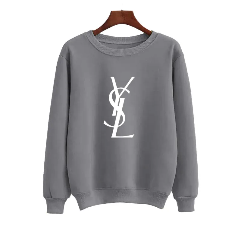 

Oversized Winter Grey Sweatshirts Round Neck Long Sleeve Velvet Warm Pullover Sweatshirts Women Korean Loose Hoodies Female Coat