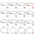 Браслет-цепочка из серебра 2021 пробы с подвеской-бабочкой и сердцем