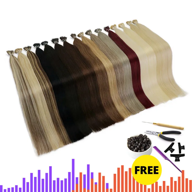 MRSHAIR, 1 г/шт., 12 дюймов, 16 дюймов, 20 дюймов, 24 дюйма, Предварительно Связанные волосы для наращивания, I Tip Machine Remy, прямые человеческие волосы на капсулах, настоящие волосы