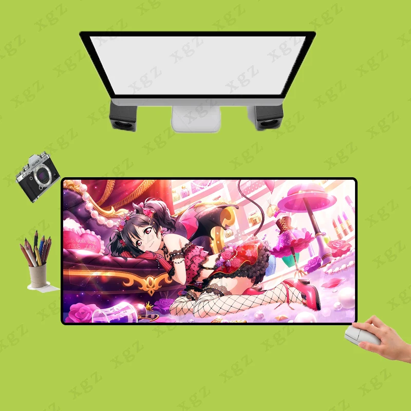 

Изысканный Аниме Коврик для мыши XGZ с цветочным рисунком для девочек, Настольный коврик для домашнего компьютера, необходимый многоразмерн...