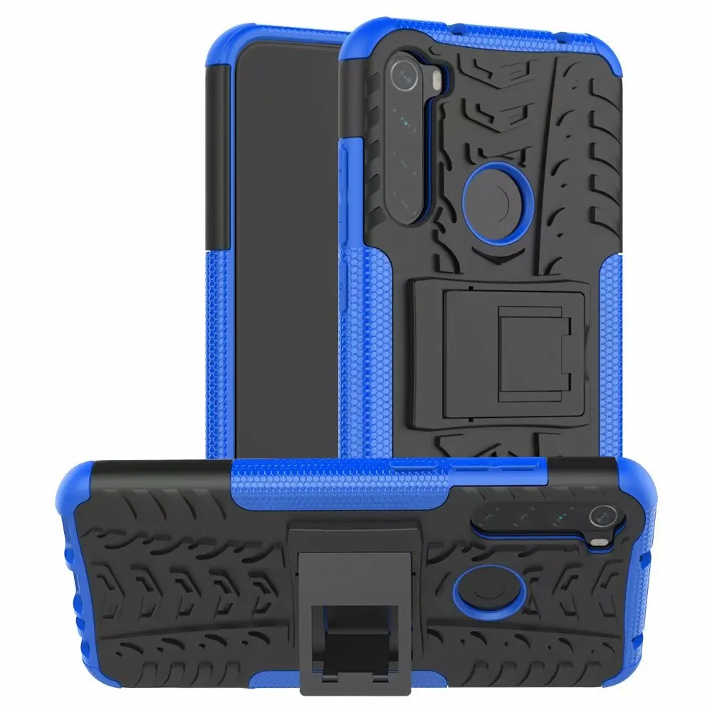 

Case for Xiaomi Redmi Note 8T Armor Stand Holder Rugged Silicone Shockproof Bumper Case Cover for Redmi Note 8T 8 T